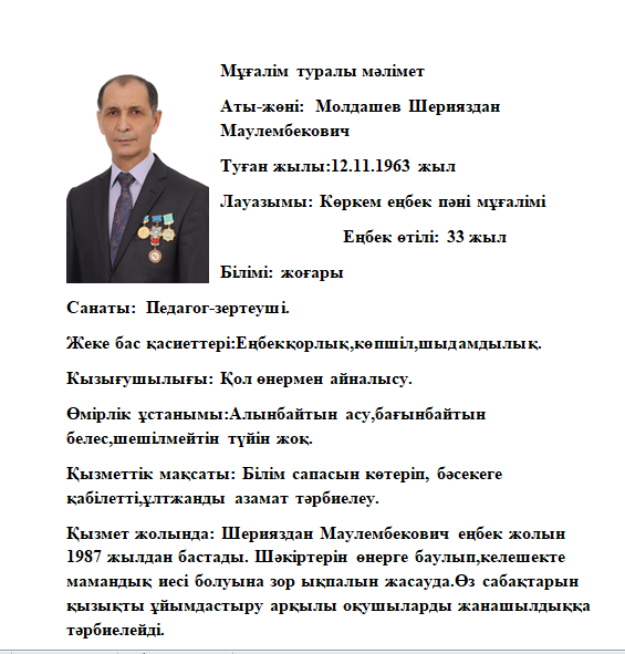 «Оралхан Бөкей атындағы №44 лицейі» КММ  Ұстаздар туралы